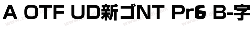 A OTF UD新ゴNT Pr6 B字体转换